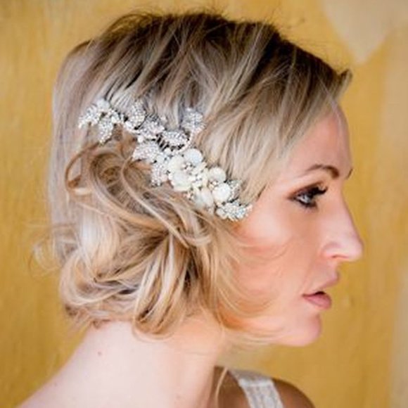 Justine M Couture Marilyn Headpiece Bridal Comb